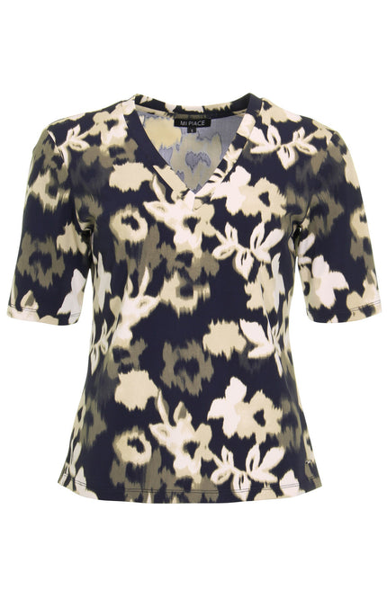 Mi Piace Travel top deep depth faded flowers 202271 Stretchshop.nl