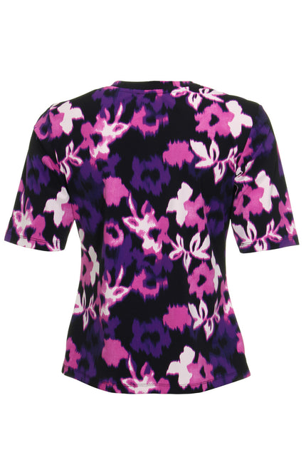 Mi Piace Travel top purple faded flowers 202271 Stretchshop.nl