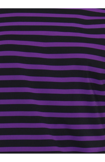 Mi Piace Travel top boothals purple black stripe 202487 Stretchshop.nl