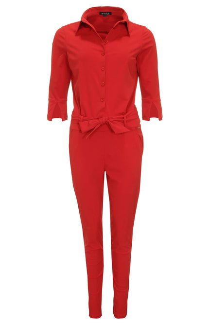 Mi Piace Travel jumpsuit dark red 202033 Stretchshop.nl