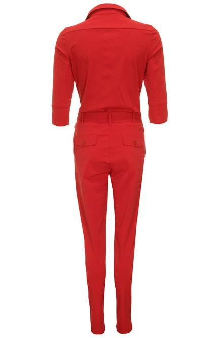 Mi Piace Travel jumpsuit dark red 202033 Stretchshop.nl