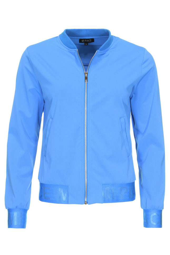 Mi Piace Travel jacket logo azure blue 202250 Stretchshop.nl