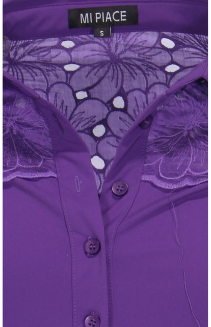 Mi Piace Travel blouse purple 202435 Stretchshop.nl