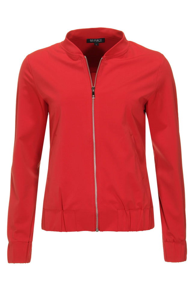 Mi Piace Travel jacket dark red 202463 Stretchshop.nl