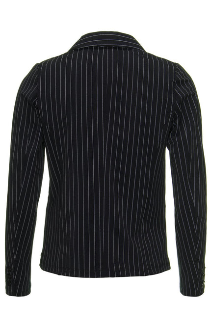 Mi Piace Travel blazer black pinstripe 202500 Stretchshop.nl