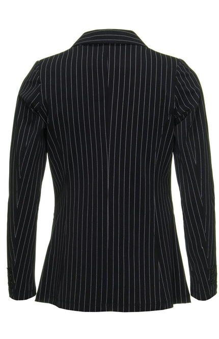 Mi Piace Travel blazer black pinstripe 202513 Stretchshop.nl