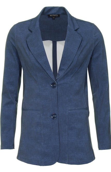 Mi Piace Travel blazer blue jeans 202102A Stretchshop.nl