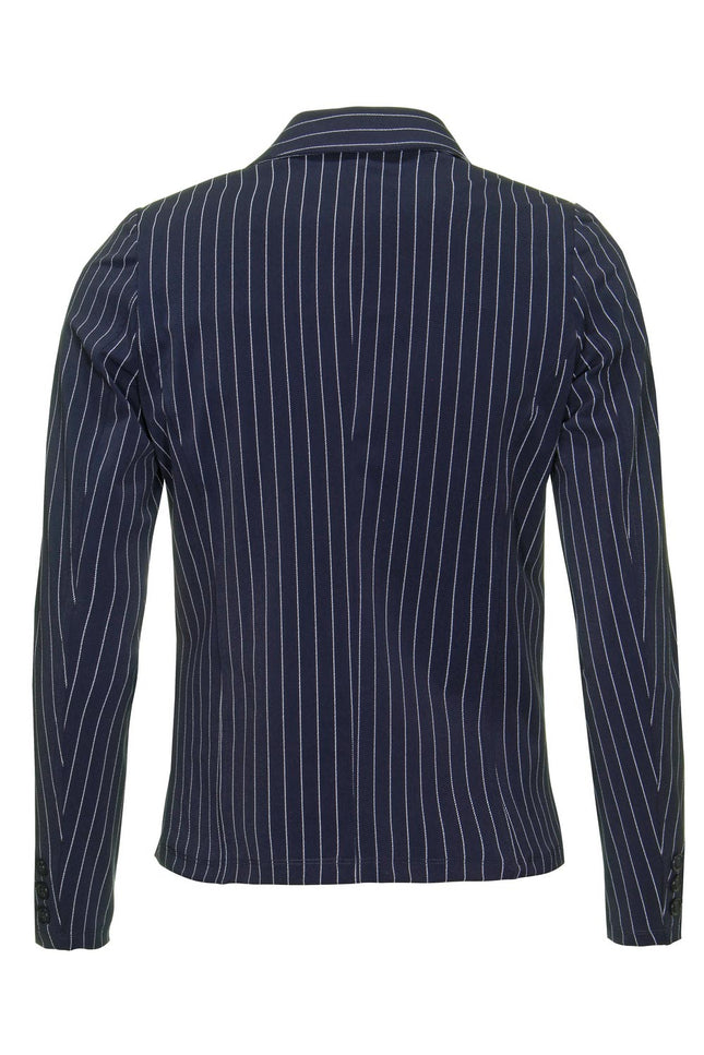 Mi Piace Travel blazer blue pinstripe 202500 Stretchshop.nl