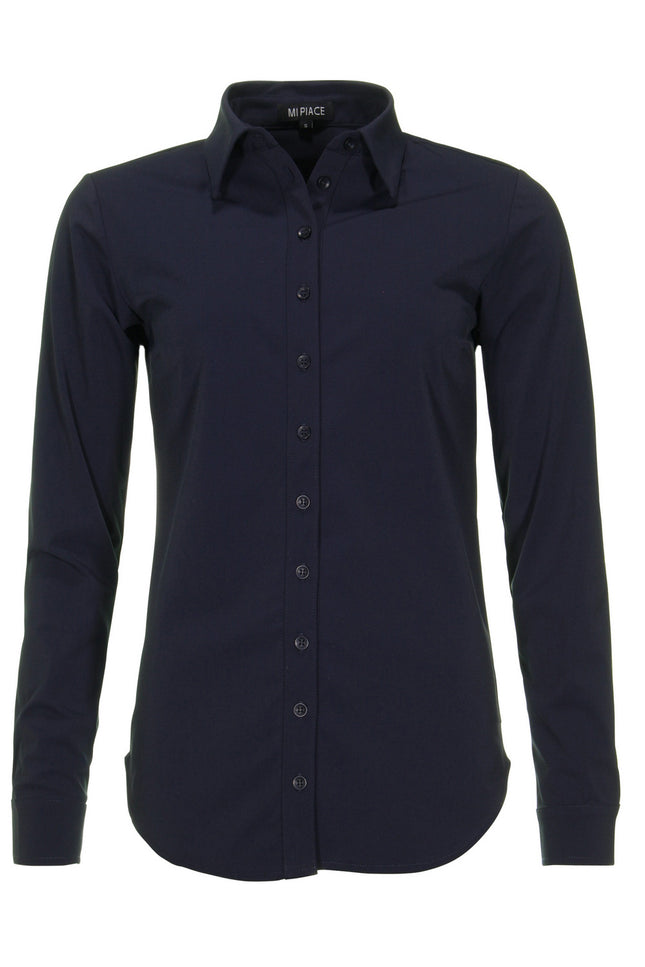 Mi Piace Travel blouse navy 60840 Stretchshop.nl