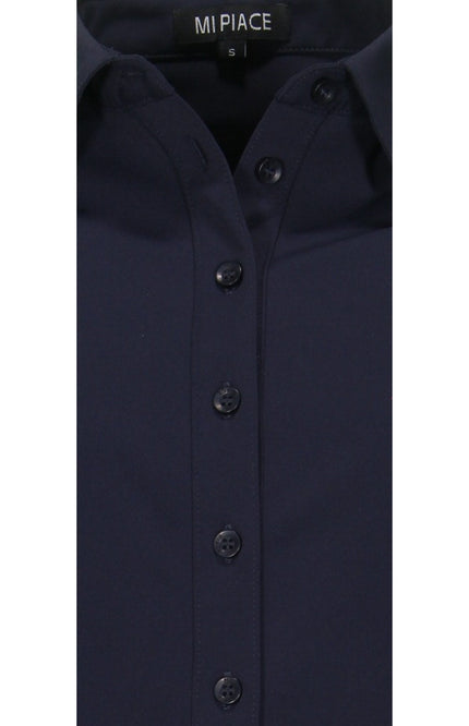 Mi Piace Travel blouse navy 60840 Stretchshop.nl