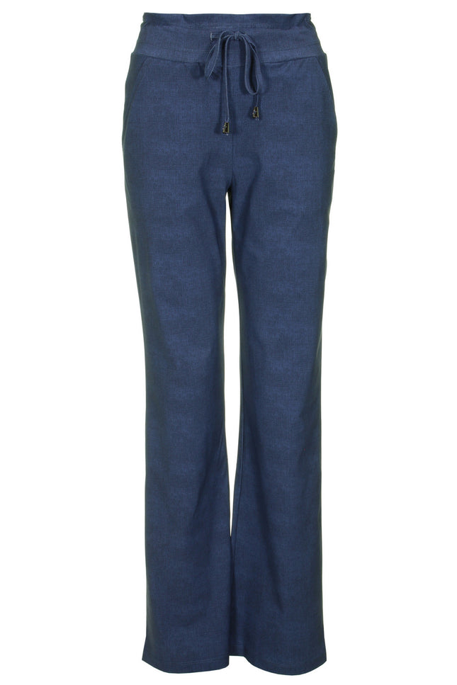 Mi Piace Travel broek flared blue jeans 202089 Stretchshop.nl