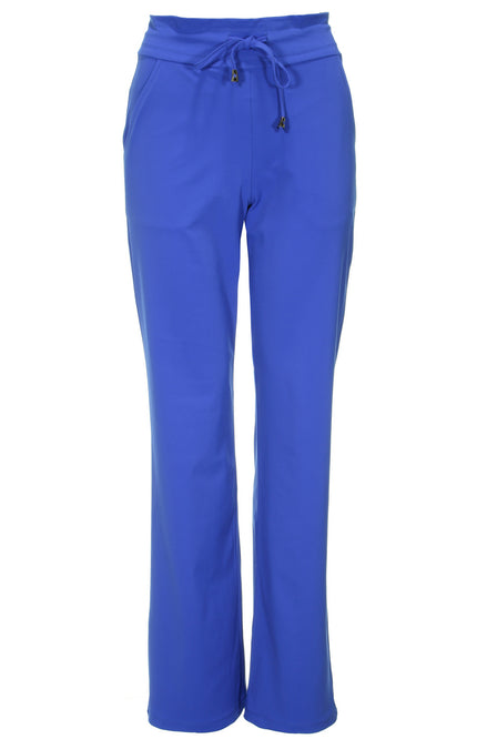 Mi Piace Travel broek flared cobalt 202089 Stretchshop.nl