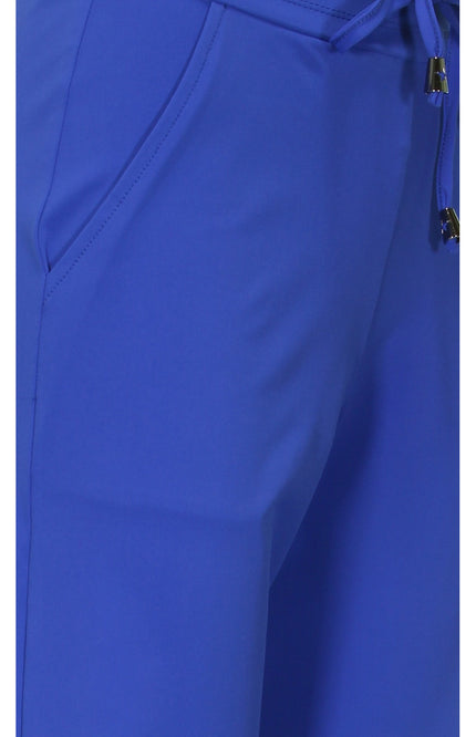 Mi Piace Travel broek flared cobalt 202089 Stretchshop.nl