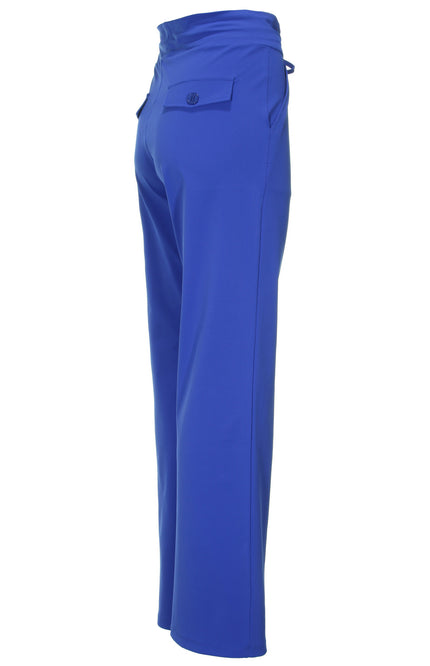 Mi Piace Travel broek flared cobalt 202089 Stretchshop.nl