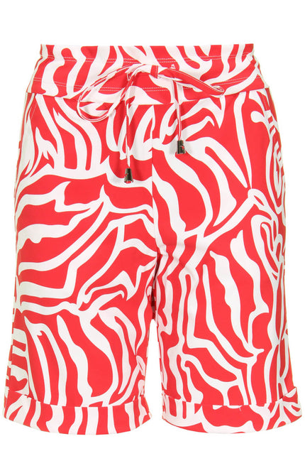 Mi Piace Travel short red graphic 202423 Stretchshop.nl