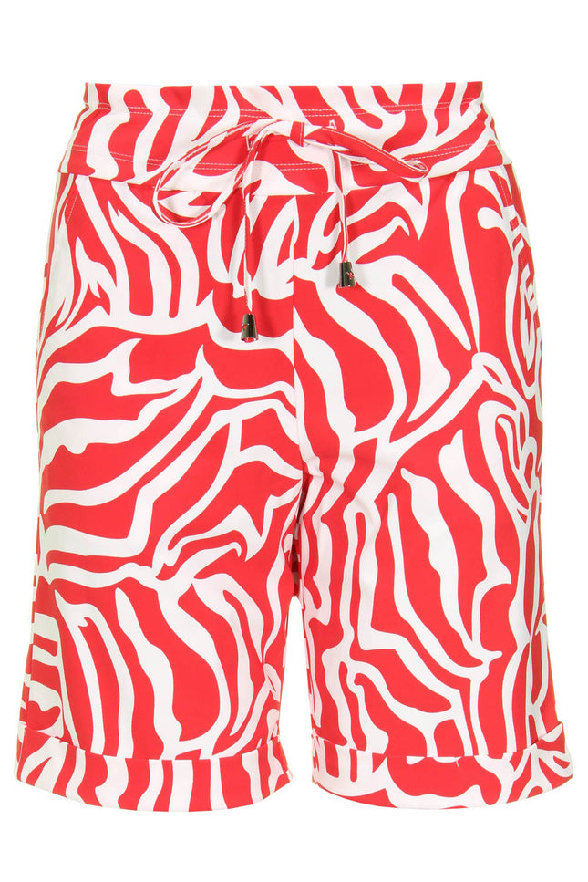 Mi Piace Travel short red graphic 202423 Stretchshop.nl