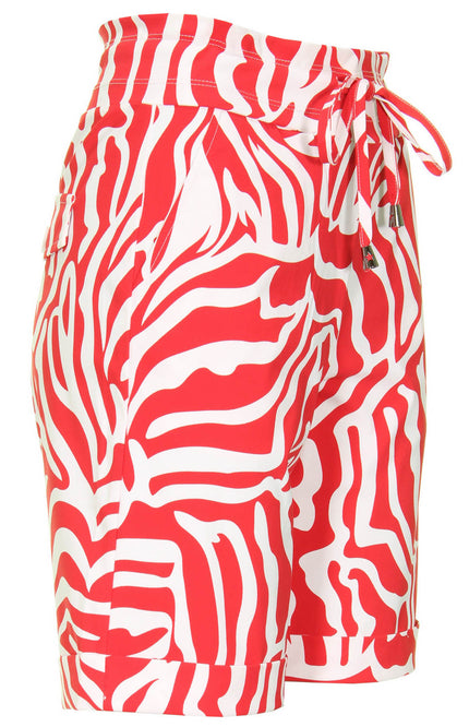 Mi Piace Travel short red graphic 202423 Stretchshop.nl