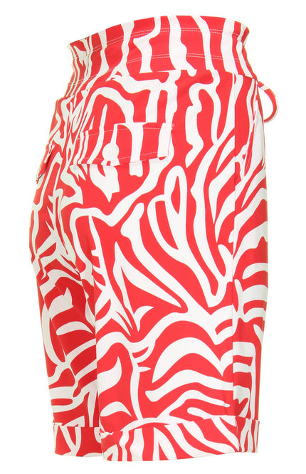 Mi Piace Travel short red graphic 202423 Stretchshop.nl