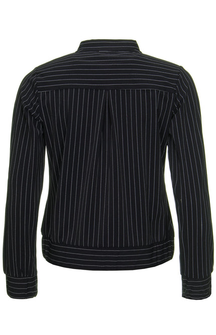 Mi Piace Travel jacket black pinstripe 202463 Stretchshop.nl