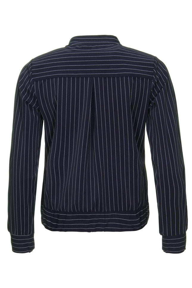 Mi Piace Travel jacket blue pinstripe 202463 Stretchshop.nl