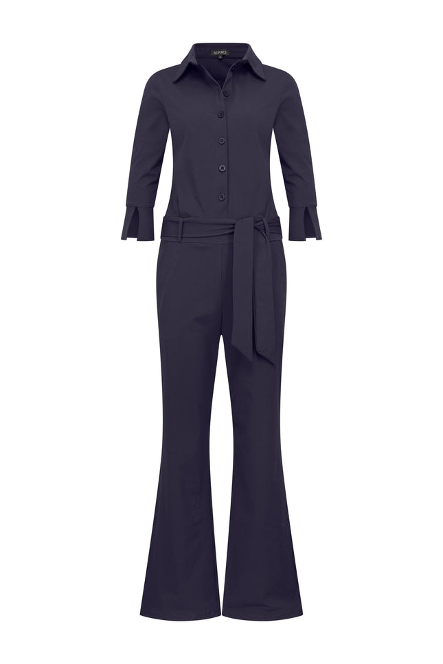 Travel Jumpsuit Flared Navy 202154