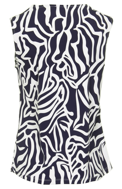 Mi Piace Travel top navy graphic 202425 Stretchshop.nl