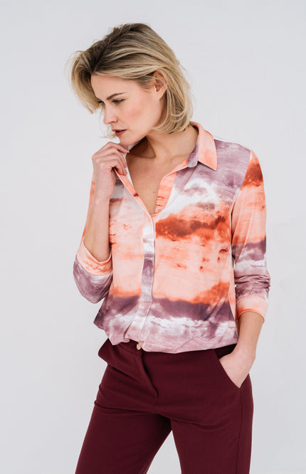 Maicazz Blouse kisola microsopic d9 Stretchshop.nl