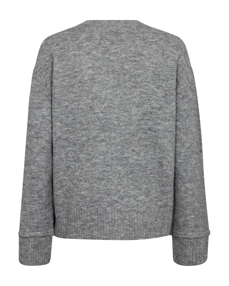 Freequent Trui fqmulle-pullover medium grey Stretchshop.nl