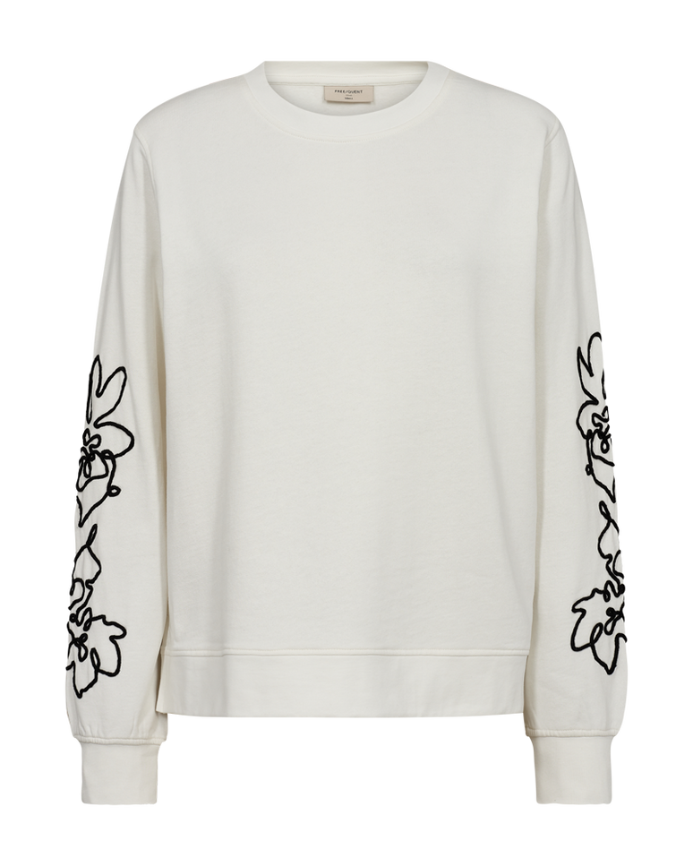 Trui fqnale-pullover star offwhite w. black