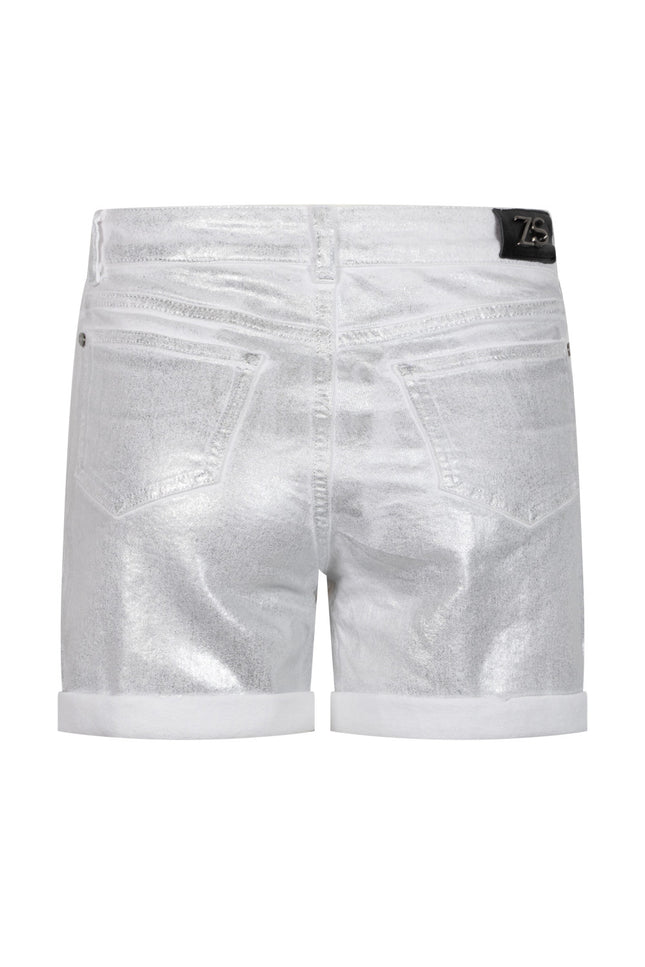 Zoso Short coated jeans ruby white 242 Stretchshop.nl