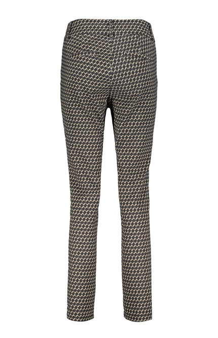 Red Button Broek diana fancy print black SRB4389 Stretchshop.nl