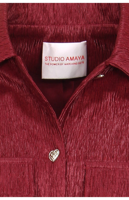 Studio Amaya Jacket daye Bordeaux Stretchshop.nl