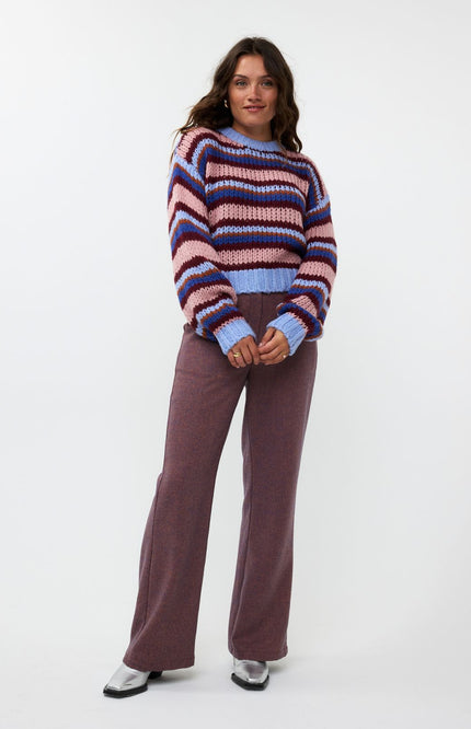 Ydence Sweater meggie blue burgundy camel soft pink Stretchshop.nl