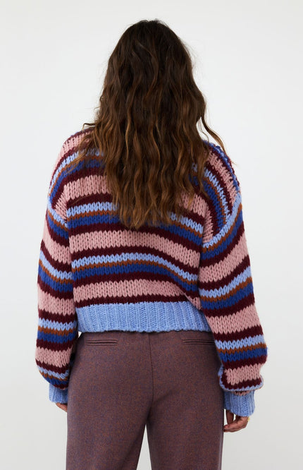 Ydence Sweater meggie blue burgundy camel soft pink Stretchshop.nl