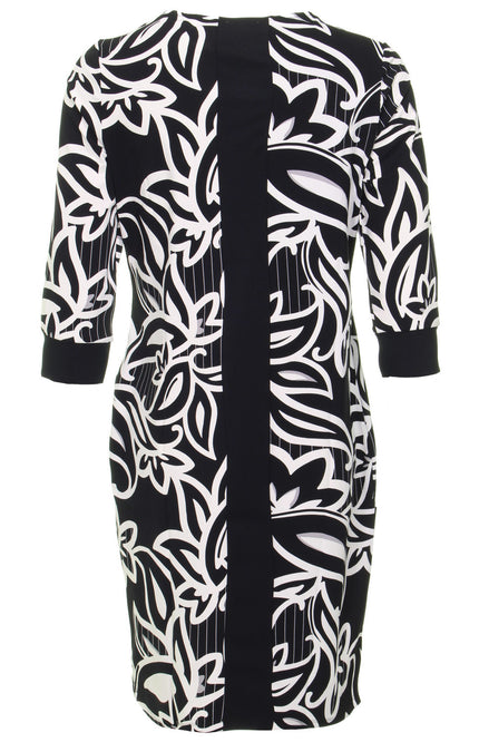 Zoso Travel jurk Sarah black ivory 244 Stretchshop.nl